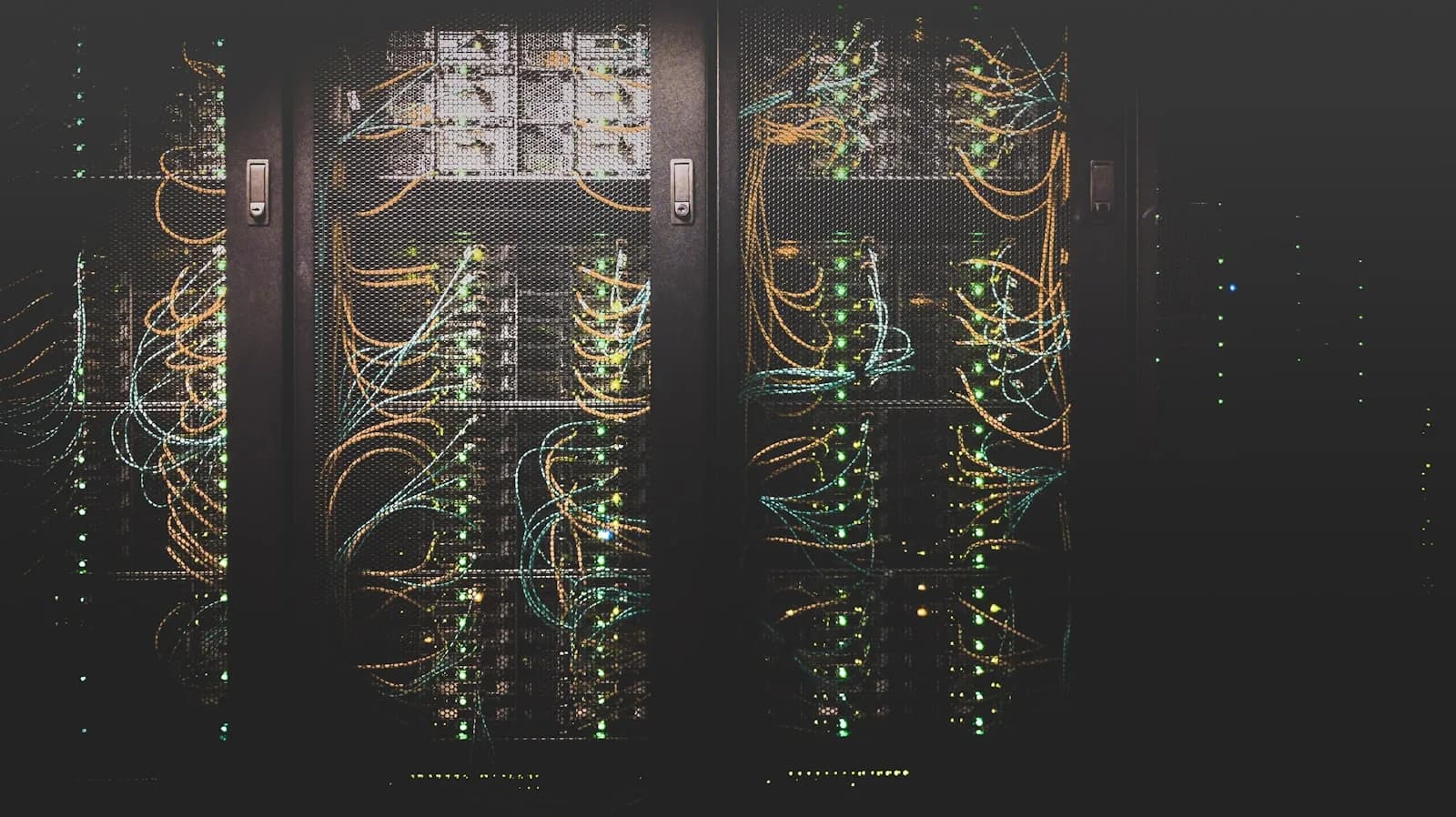 Tidy residential network cabinet with UniFi networking equipment